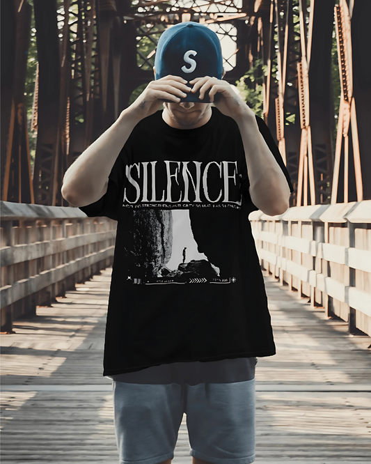 Silence – Oversized Minimalist T-Shirt