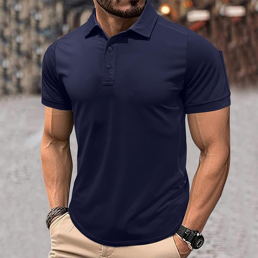 Navy Blue Premium Polo T-Shirt