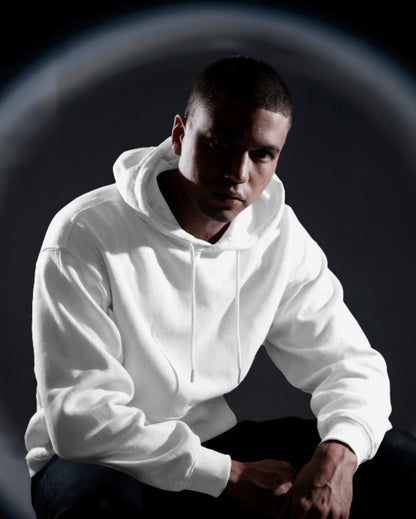 Classic Plain White Hoodie – Elegance in Simplicity