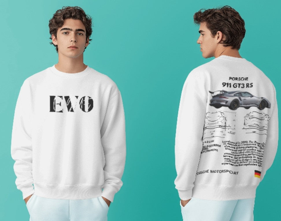 Porsche 911 GT3 RS Sweatshirt by Evo Vogue