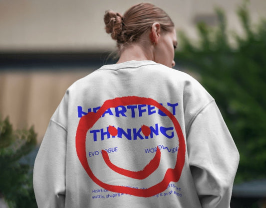 Heartfelt Thinking Sweatshirt by Evo Vogue