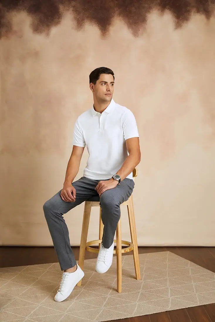 White Premium Polo T-Shirt