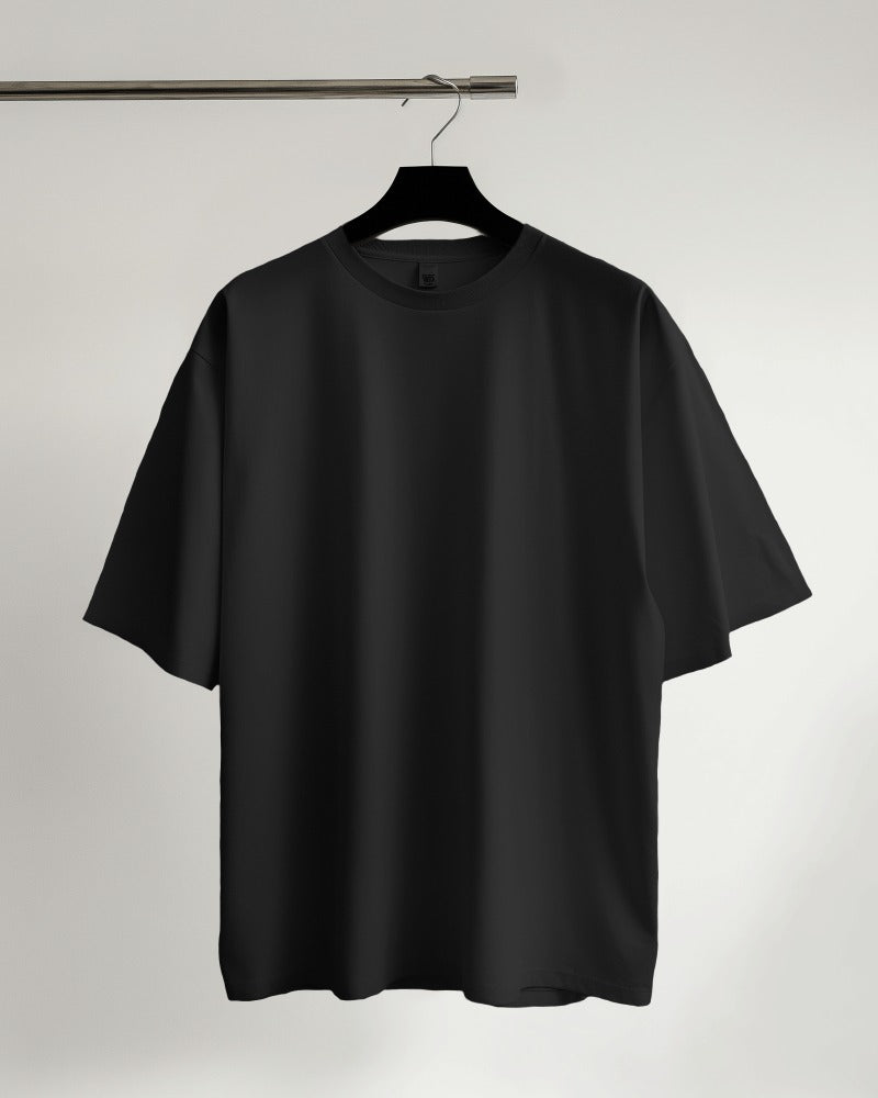 Classic Black Oversized T-Shirt by Evo Vogue